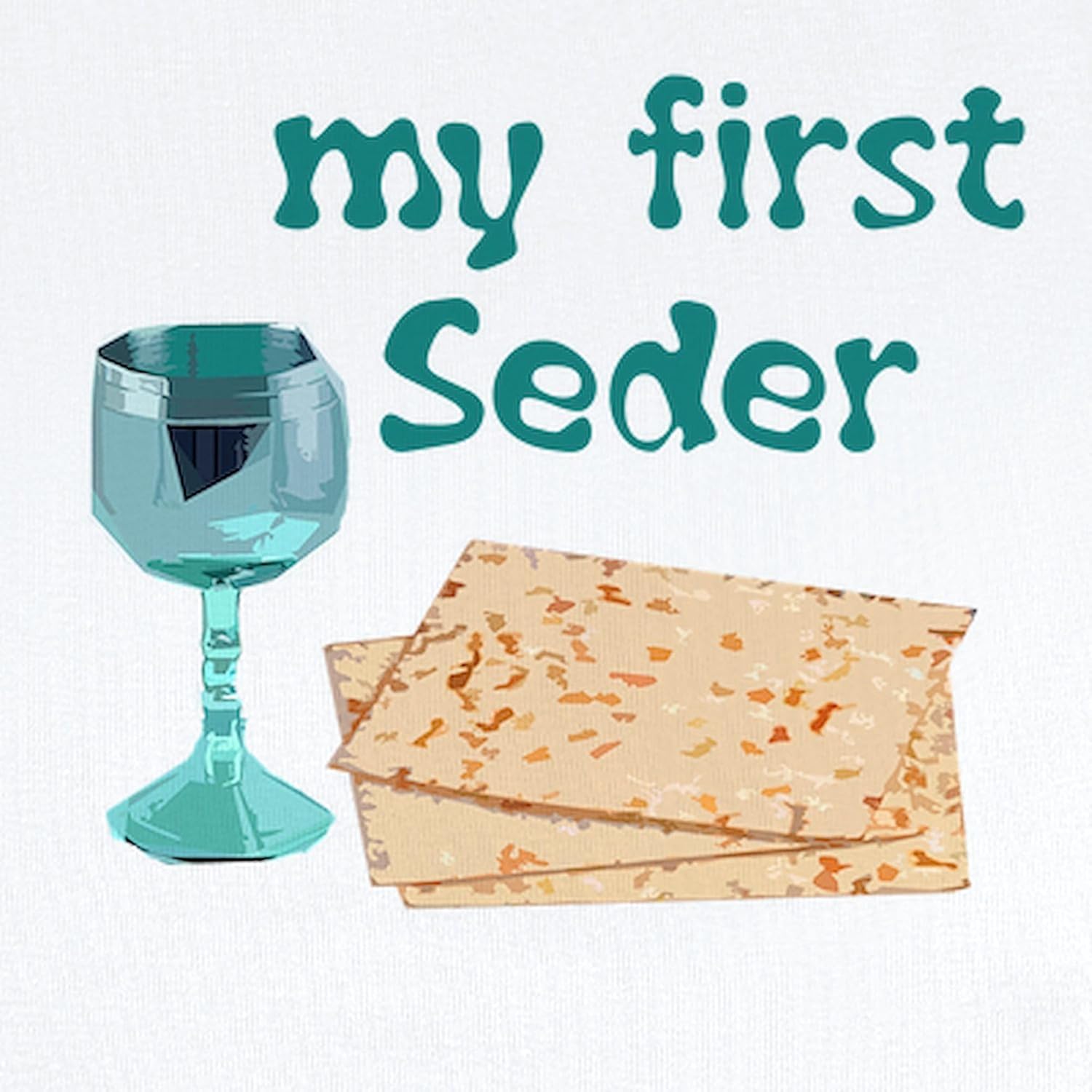 CafePress Baby's First Passover Infant Bodysuit Cute Infant Bodysuit Baby Romper - Image 2