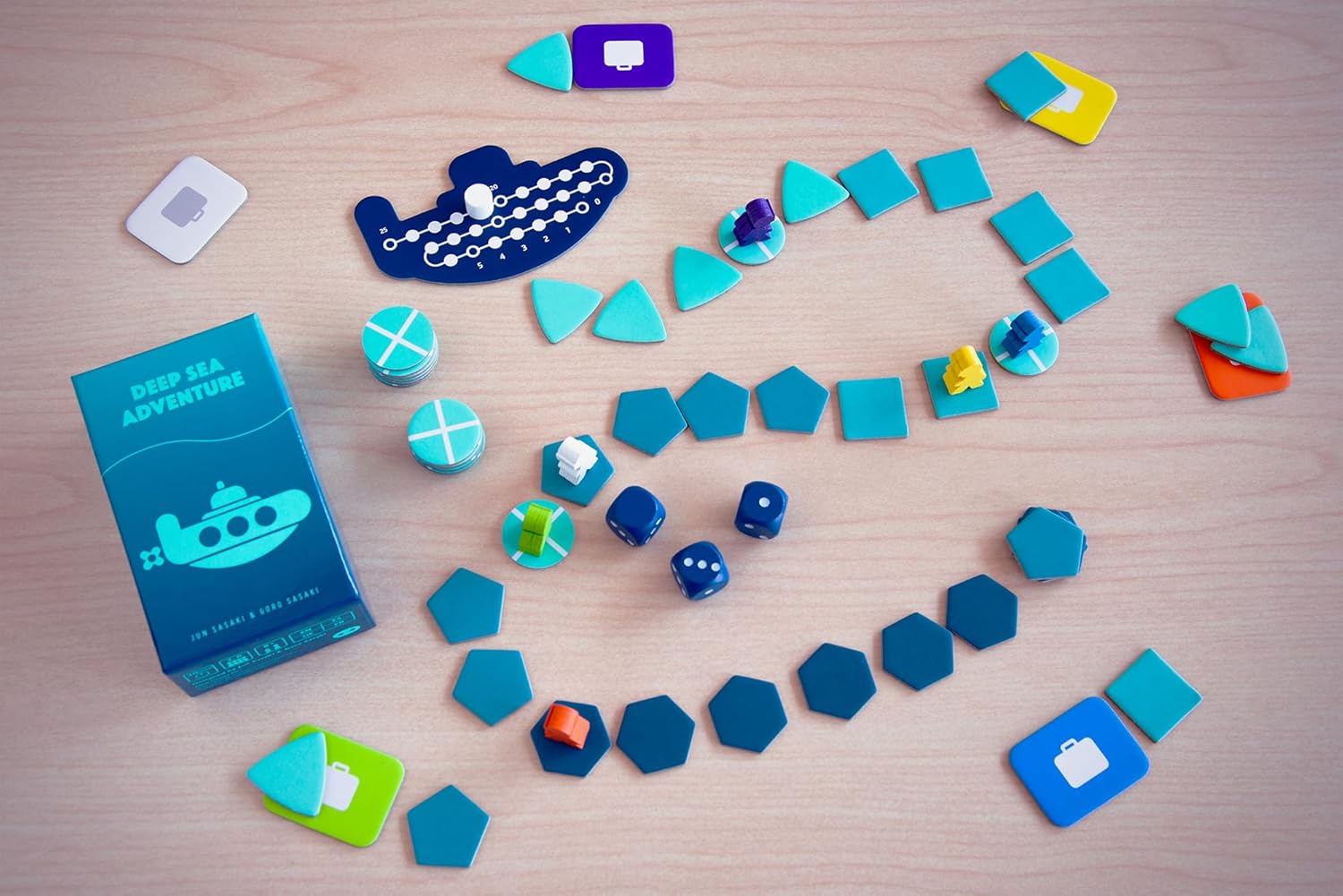 Oink Games Deep Sea Adventure Boost – Push-Your-Luck Family Board Game | 2–6 Players | Ages 8+ | Portable Travel-Friendly Edition with Strategic Ocean Treasure Hunt and Replayability
