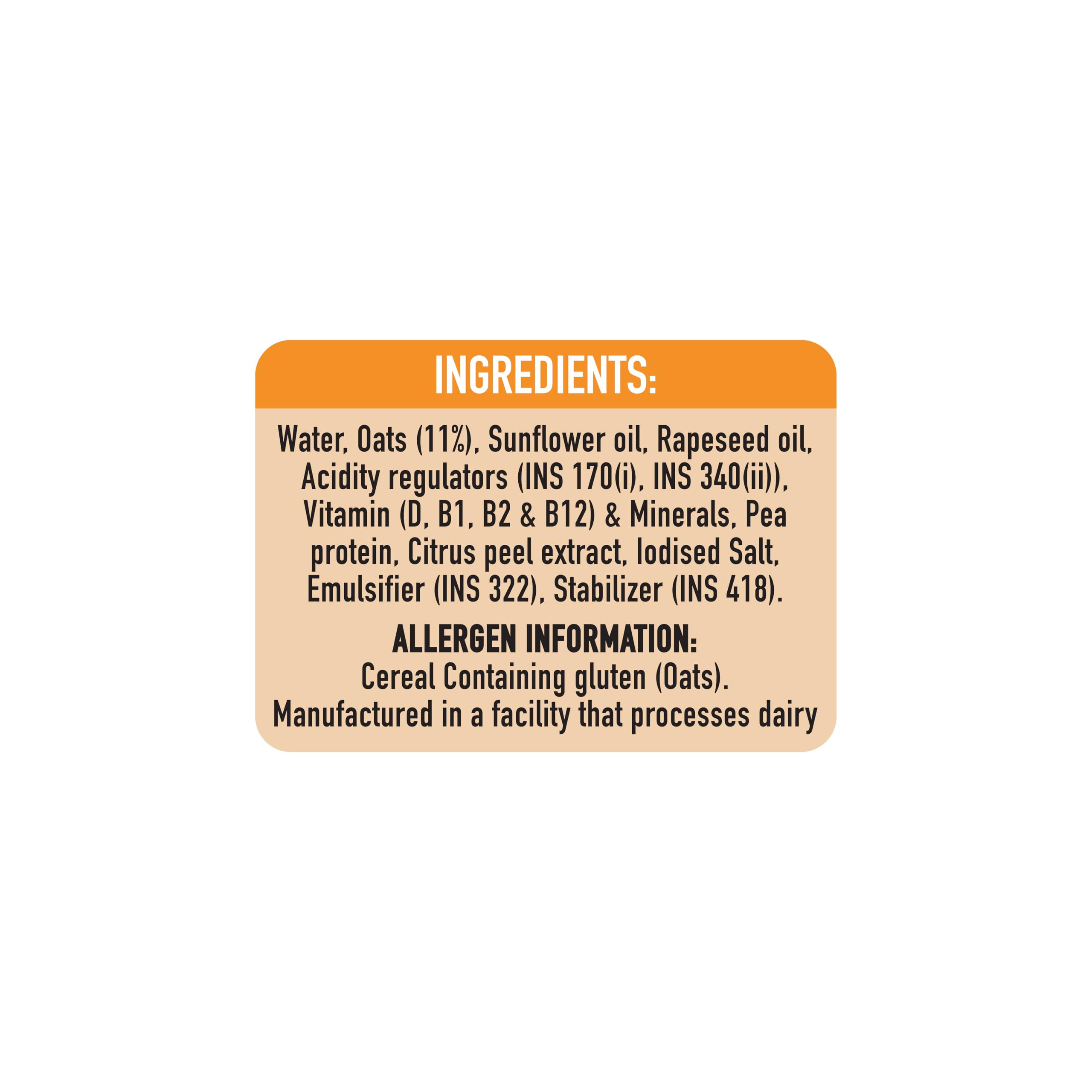 Only Earth Oats Drink Barista Edition | Unsweetened Drink | Lactose Free | Preservatives Free | Plant Based | Dairy Alternative | Source of Calcium | Source of Vitamin D, B1, B2 & B12 | 180ML (Pack of 12) - Image 5 thumbnail