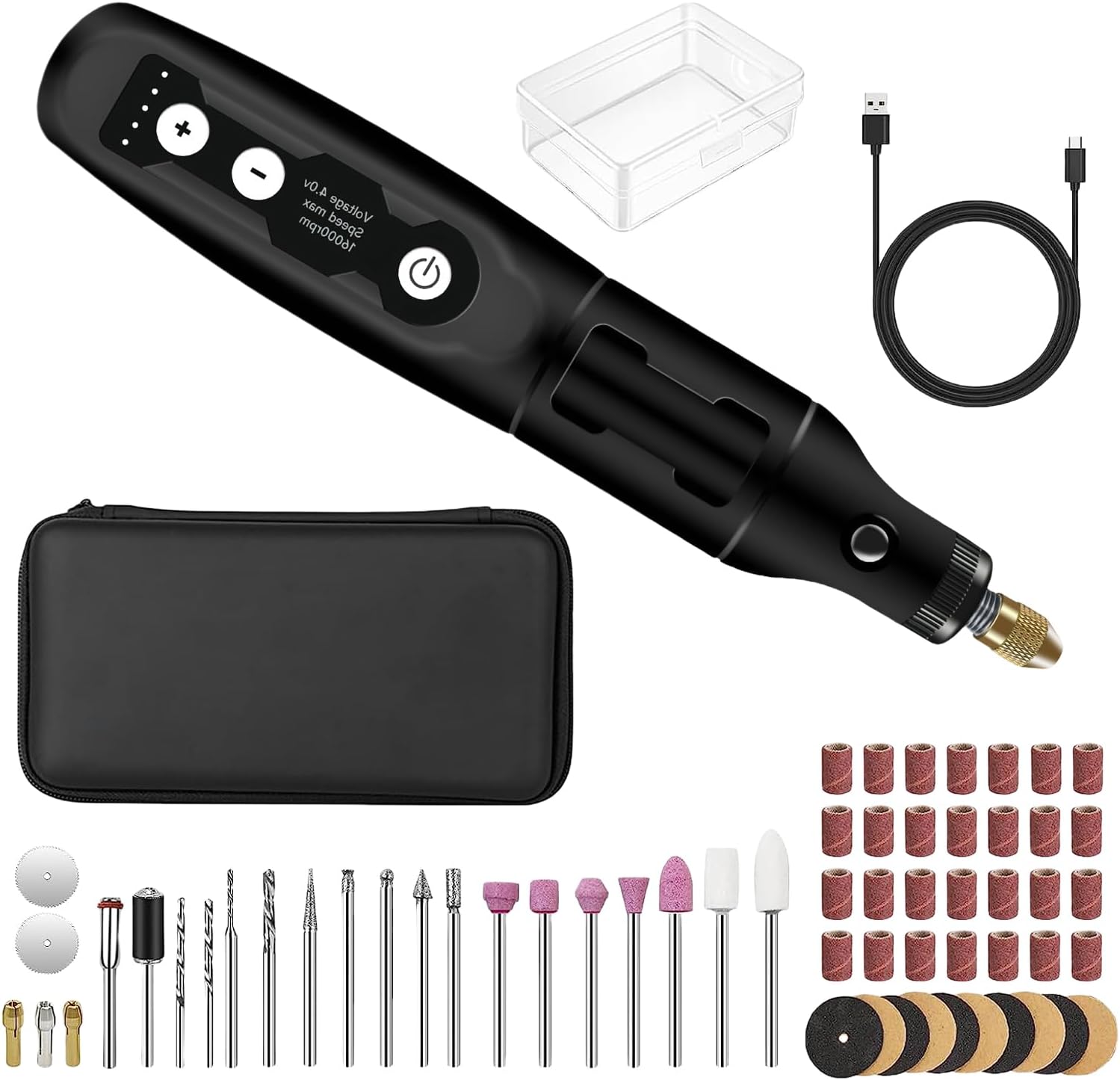 3.7V 16000rpm Cordless Rotary Tool 5 Speed Woodworking Engraving Pen for Jewelry Metal Glass Drill Hand Woodworking Rotary
