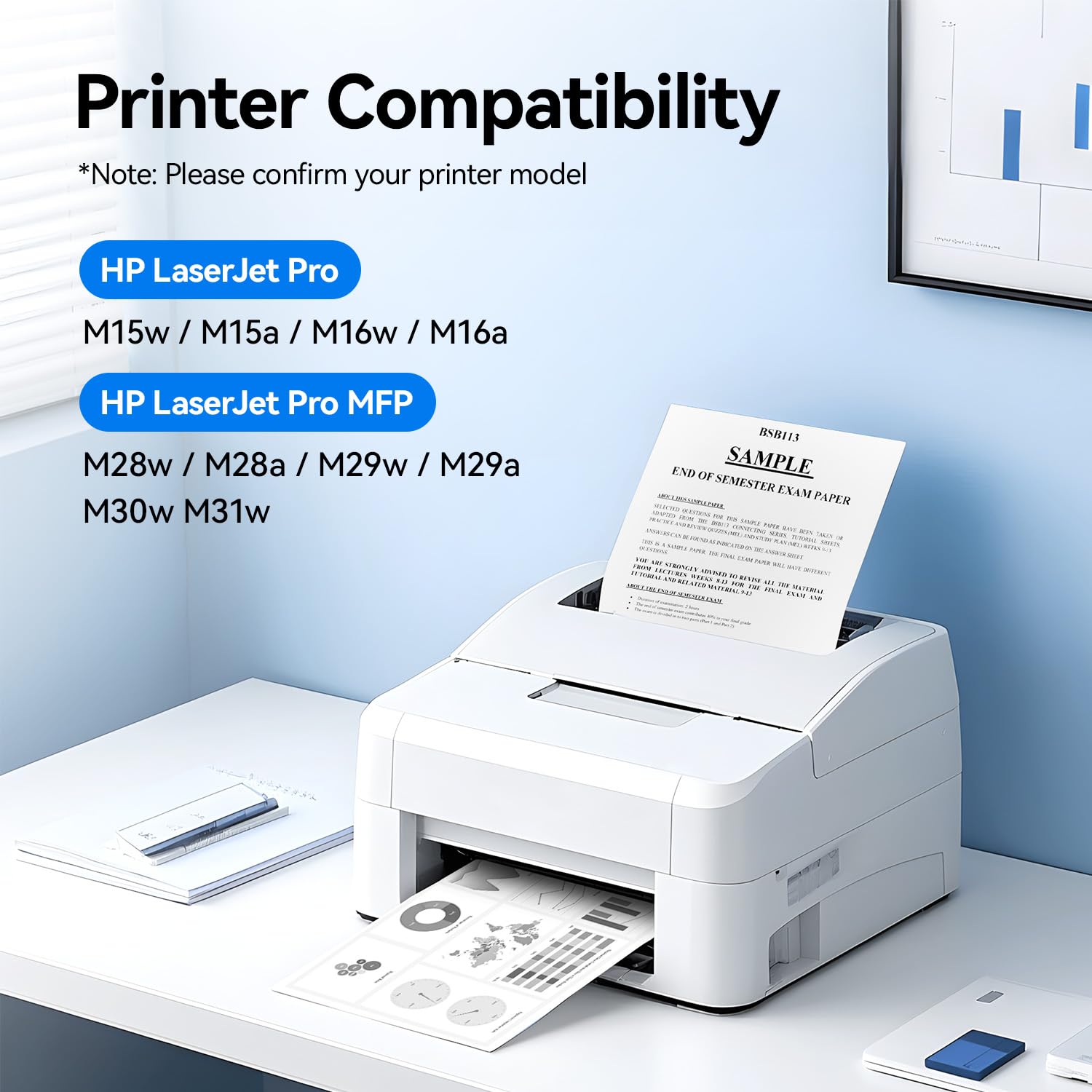 48A Toner Cartridge Black 2-Pack with Chip High Yield Replacement for HP 48A CF248A Compatible with HP Laserjet Pro MFP M28a M28w M29a M29w M15a M15w M16a M16w Printer M28 M29 M15 M16 Series Ink Copy