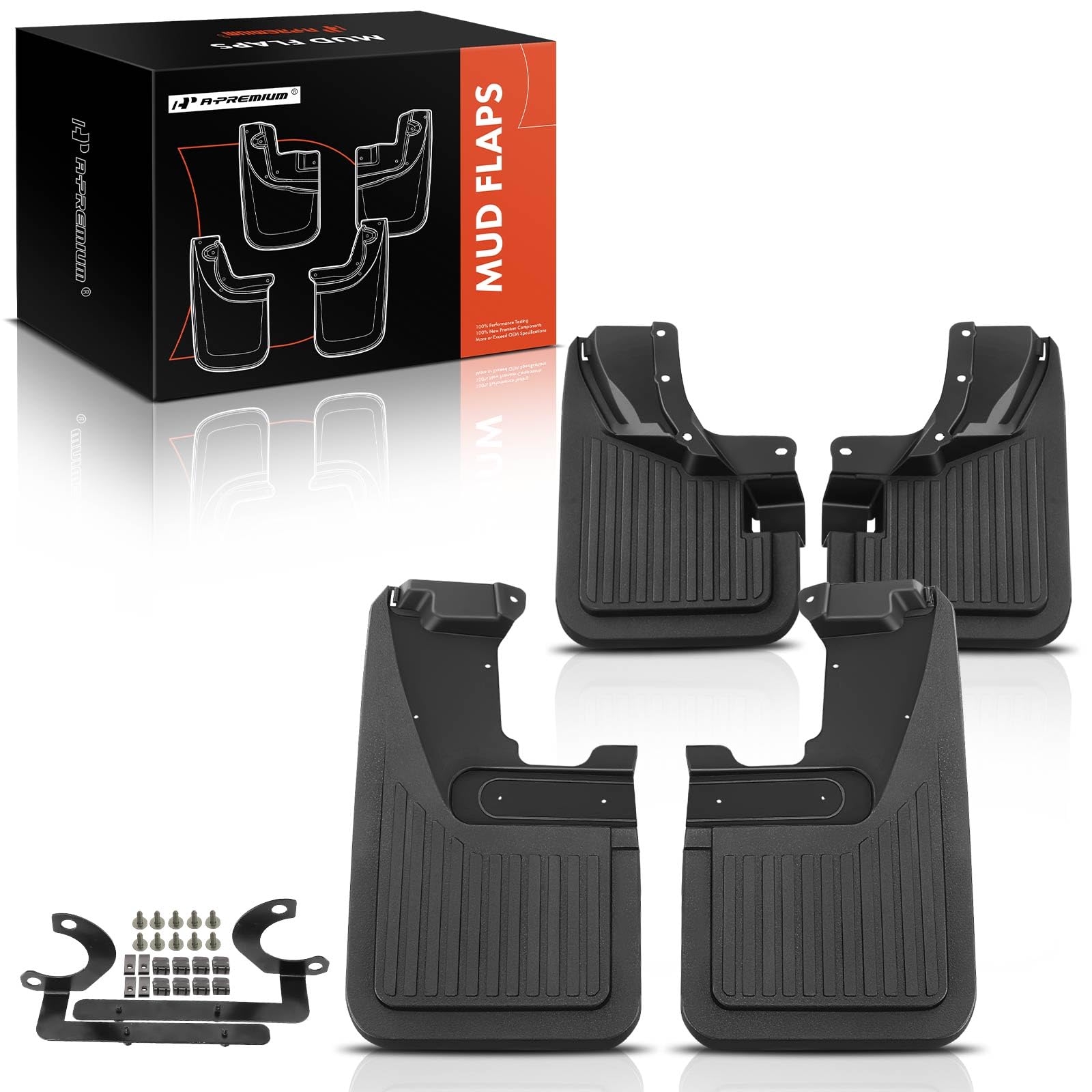 A-Premium Set of 4PCS Mud Flaps Splash Guards Mudflaps Mudguards with Hardware Kits Compatible with Ford Bronco 2021 2022 2023 2024, Front &amp; Rear Driver and Passenger Side