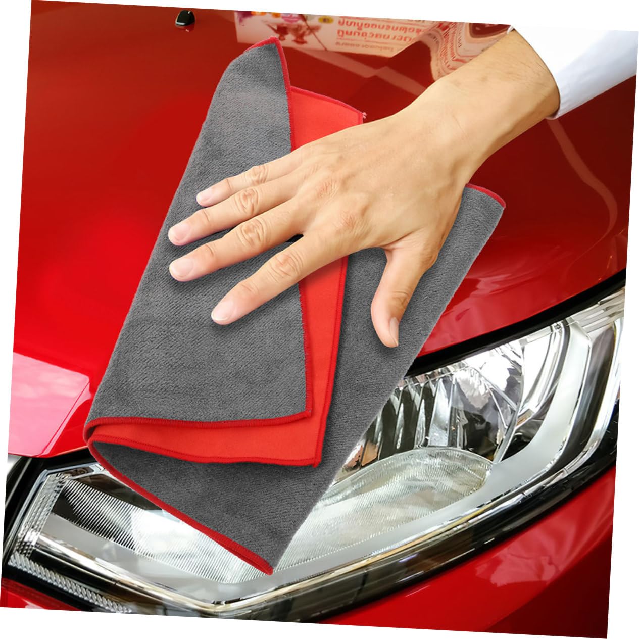 Unomor 3pcs Car Drying Towels Ultra Absorbent Microfiber Cleaning Cloths for Vehicle Drying Reusable and Soft Car Wash Towels