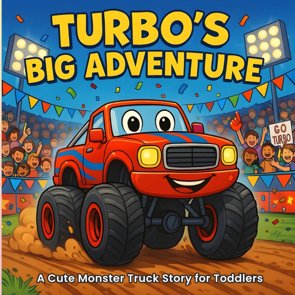 Turbo’s Big Adventure: A Cute Monster Truck Story for Toddlers and Kids Ages 2–5, a Heartwarming Picture Book About Courage, Friendship, and Helping ... for Little Truck Lovers and Early Readers.