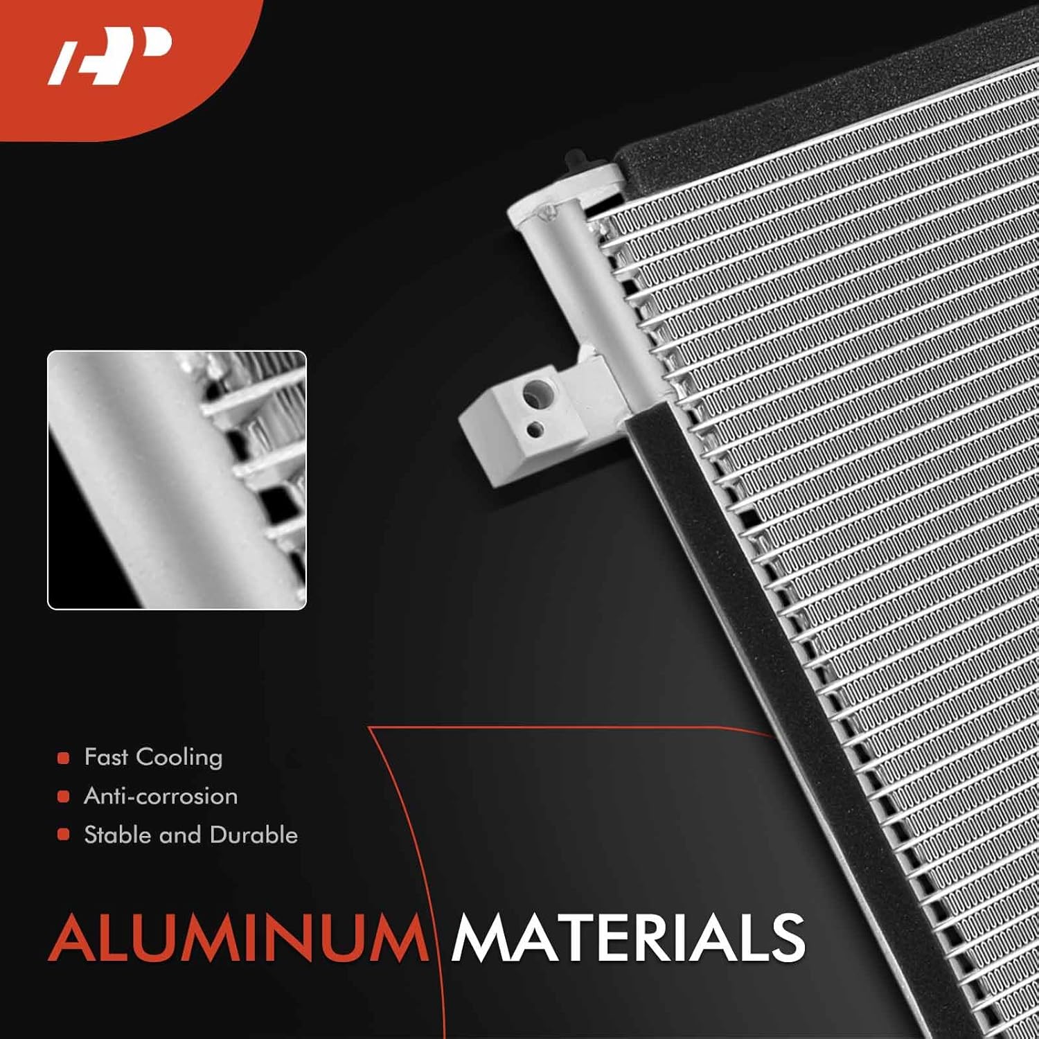 A-Premium Air Conditioning A/C Condenser Compatible with Subaru Forester 2000 2001 2002, 2.5L, with Bracket