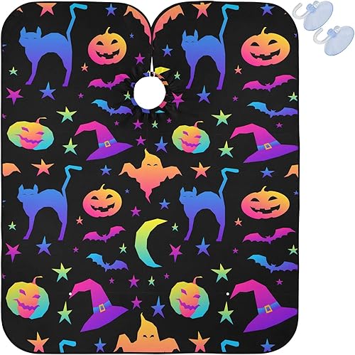 Miniatura 8 de visesunny Delantal profesional del cabo del peluquero del pelo del poliéster del pelo del salón del cabo delantal antiestático de la barba, Multi2