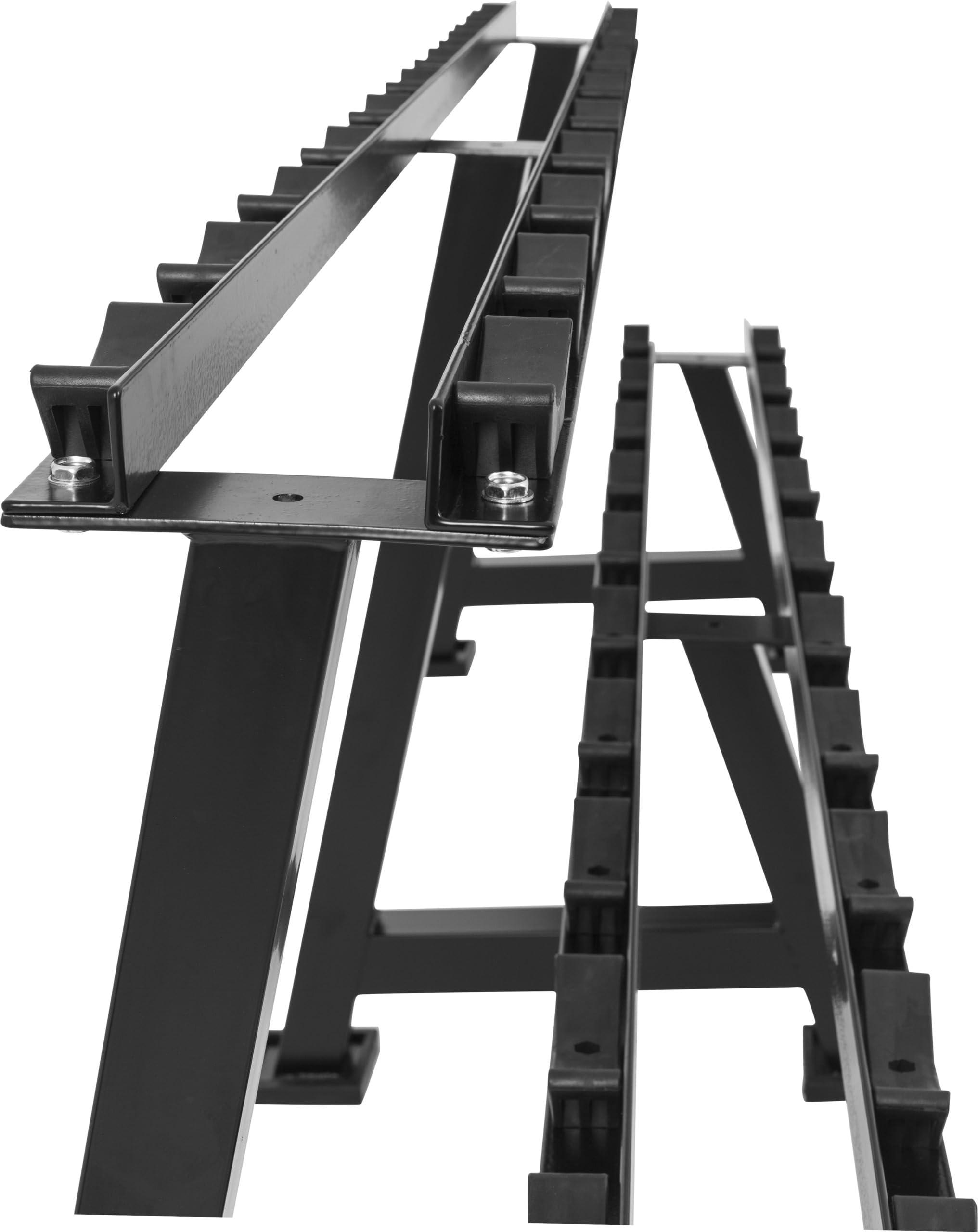 GORILLA SPORTS® Kurzhantelablage mit 2 Ebenen, 20 Ablagen, bis 500 kg