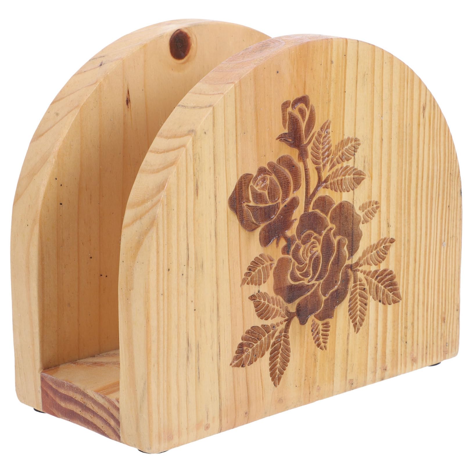 Porte-Serviettes en Bois Rond Ciieeo Rustique pour Table de Restaurant