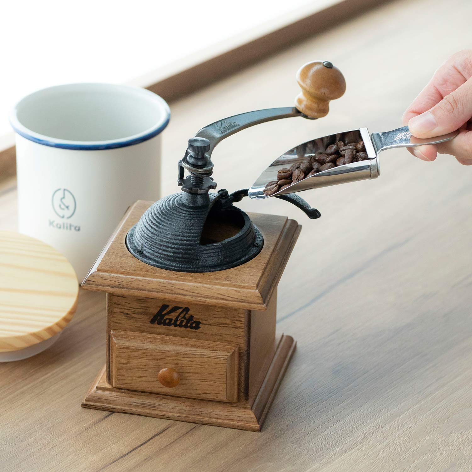 Amazon｜【セット買い】 カリタ コーヒーミル 手挽き ドームミル+お
