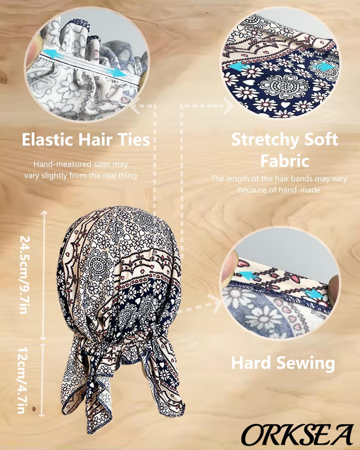 Chemo Headwear for Women Pre-Tied Head Scarf Slip On Headwraps Soft Turbans Cancer Hats Beanie Coverings Scarves - Image 4