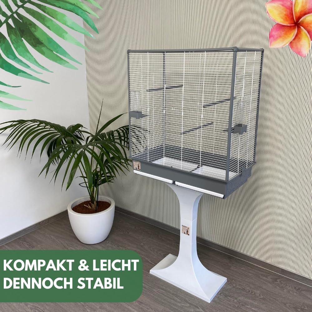 Vogelkäfigständer GP260 Weiß Fuß Für Vogelkäfig Vogel Zubehör Ständer Für Vogelkäfig GarPet Käfigständer Käfighalter Tisch