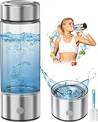 Southaabo Garrafa De Água Hidrogênio Portátil, Gerador 420 Ml Com Tecnologia Spe/Pem, Alta Concentração, Recarregável Via Usb, Sem Bpa, Para Casa, Viagens E Academia. Presente Ideal Quem Ama A Saúde