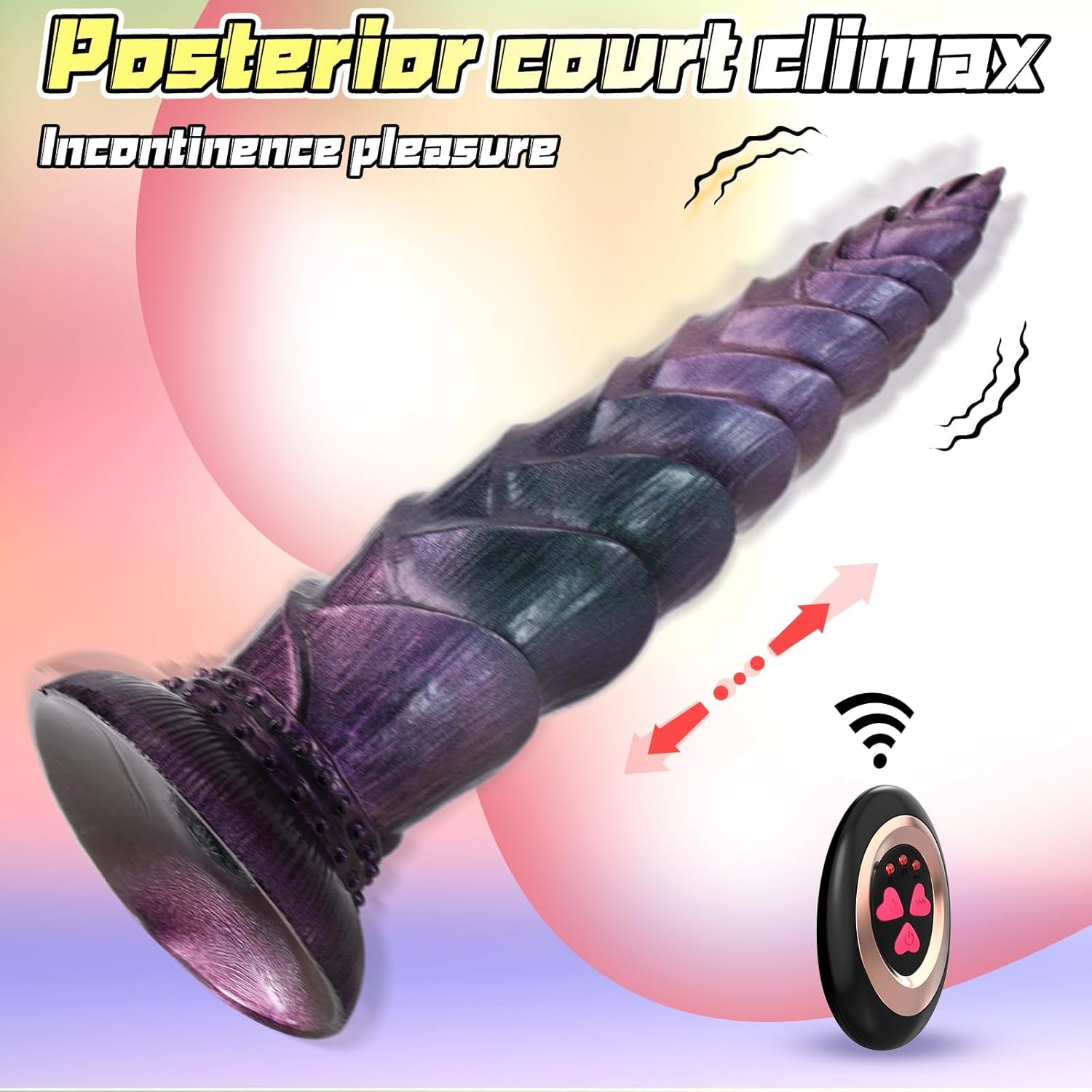 Analvibratoren für Mann und Frau Dildo mit Stoßfunktion, Anal Vibrator mit 7 Vibration & 7 Stoßmodi & Heizfunktion, Prostata Stimulation Männer Analplug mit Saugnapf & Fernbedienung