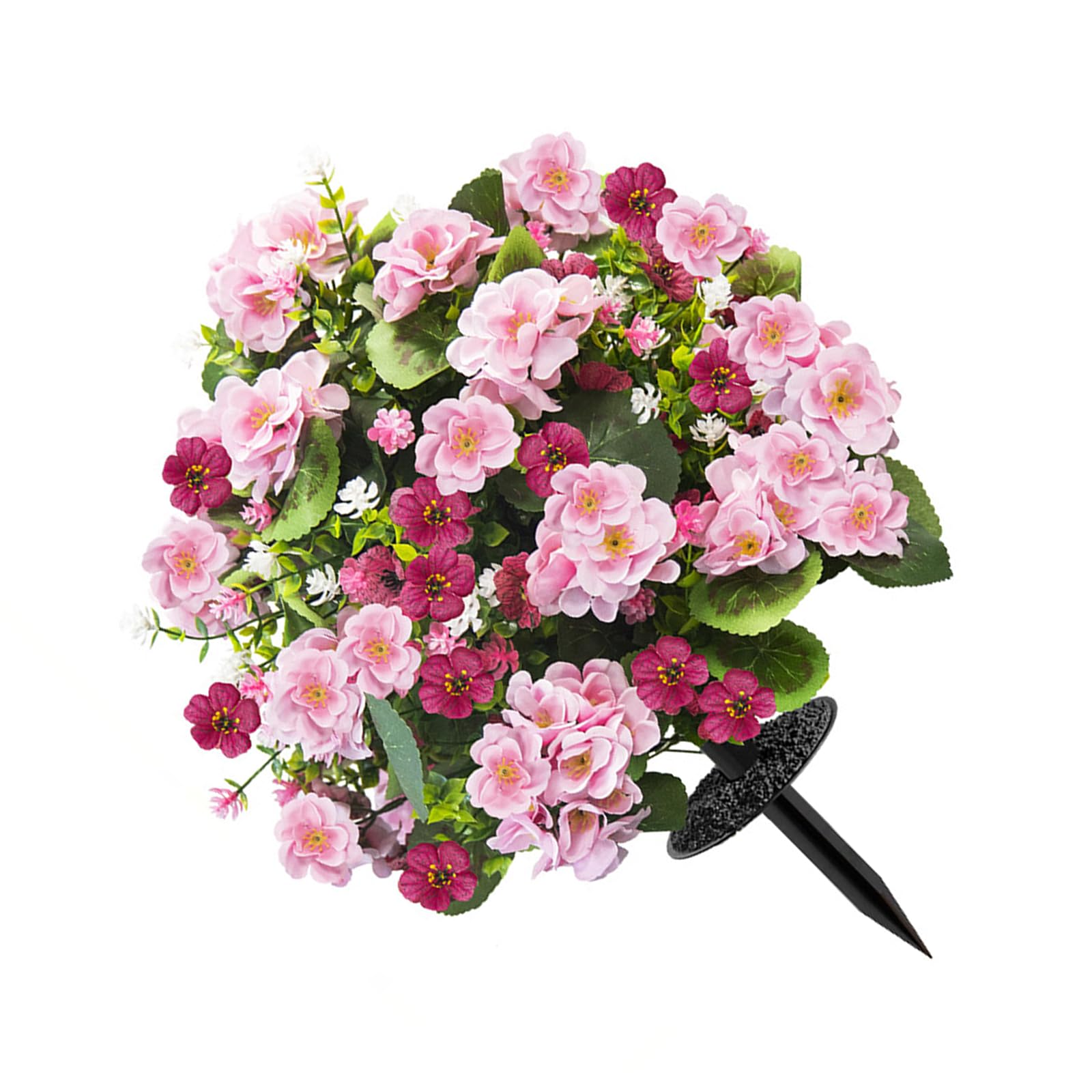 JSGHGDF Artificial Flower Simulated Plant with Stake Realistic with Artificial Plant Leaves for Garden Yard Front Porch Seasonal Outdoor Decoration