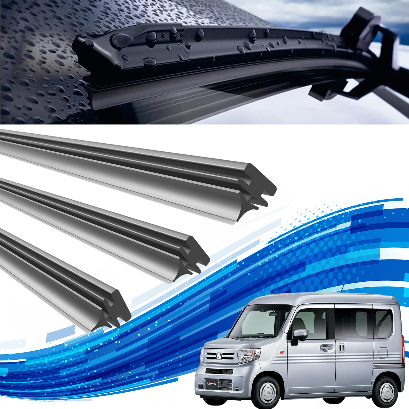 Amazon.co.jp: ホンダ N-VAN ワイパー 替えゴム 適合サイズ 純正互換品