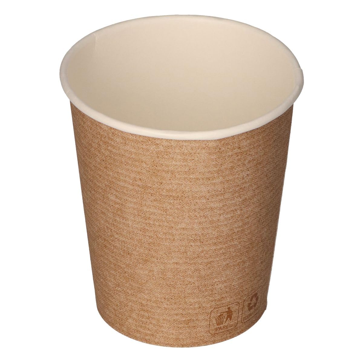 Vasos de Papel Kraft 240ml - Ø 80mm, Calidad 280g/m² para Bebidas Calientes y Frías - Desechables, Ecológicos, Perfectos para Café con Leche (240ml (8oz), 1000, unidad)