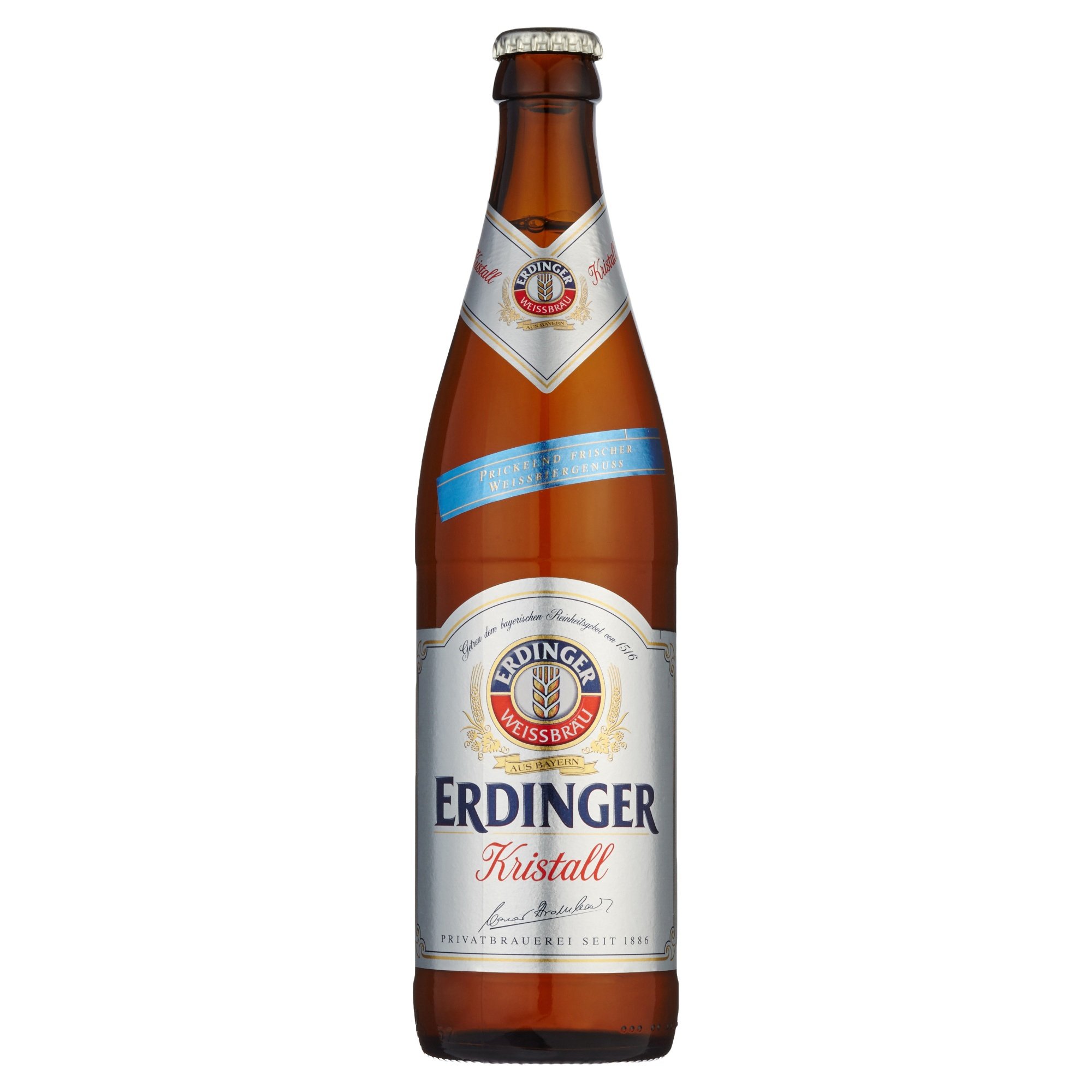 Erdinger Weißbräu Kristall Weizenbier MEHRWEG, (20 x 0.5 l)