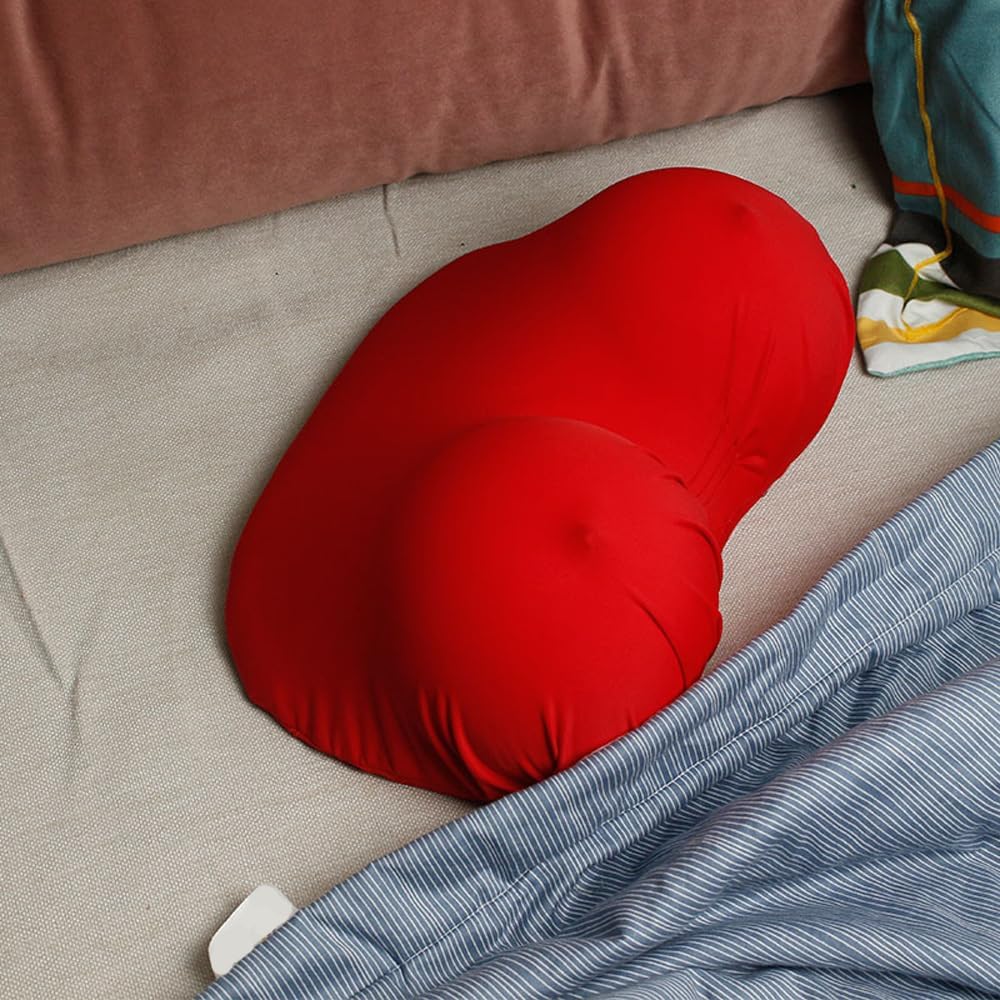 ITODA Boobs Breasts Pillow Cushion Funny Throw Pillow Home Bedroom Decor Cushion Soft Memory Foam Sleep 3D Creative Breast Shape Sleeping Backrest with Washable Removable Cover