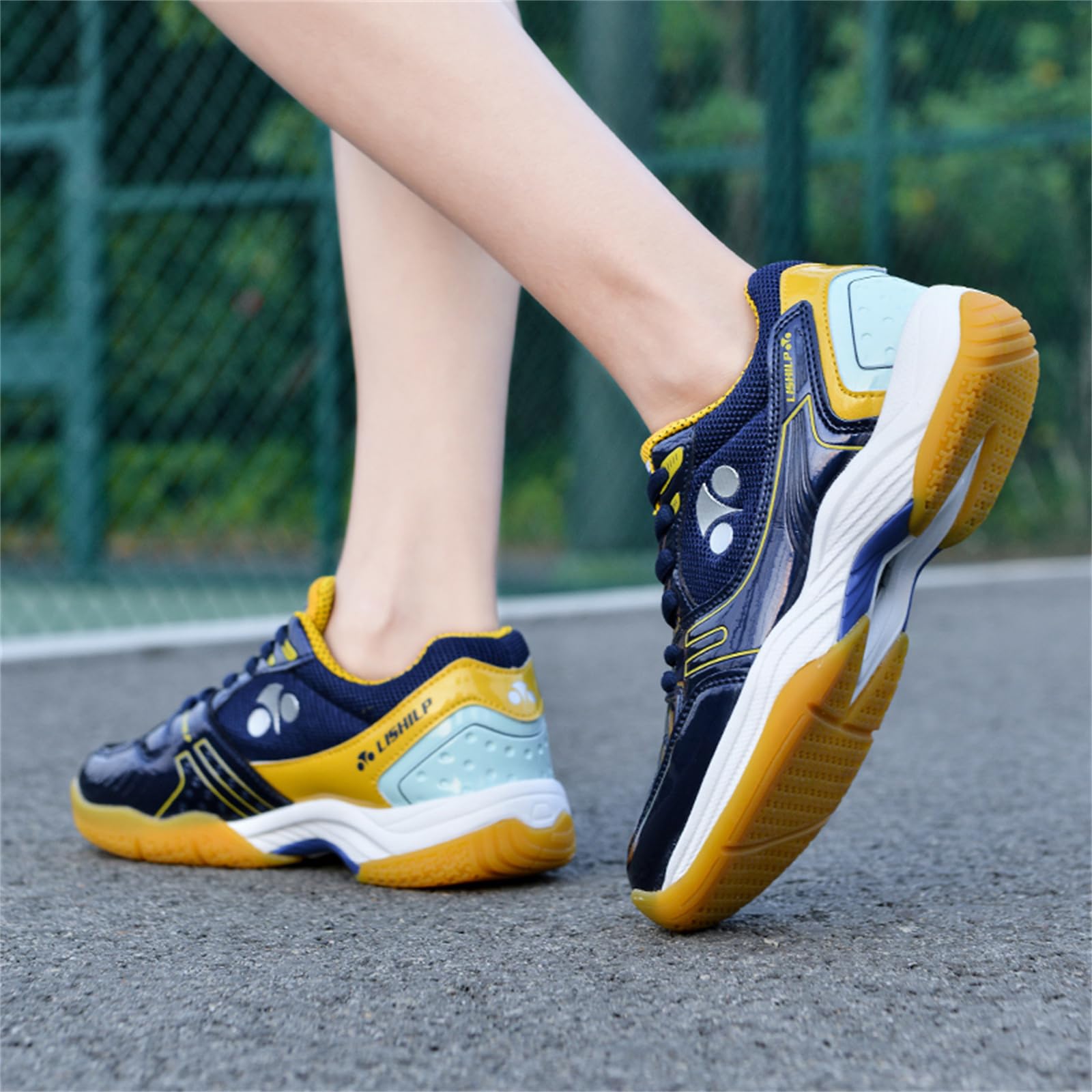 Scarpe da Badminton Uomo Donna Scarpe da Tennis da Pallavolo Scarpe da Allenamento Leggere E Confortevoli per Campi Interni