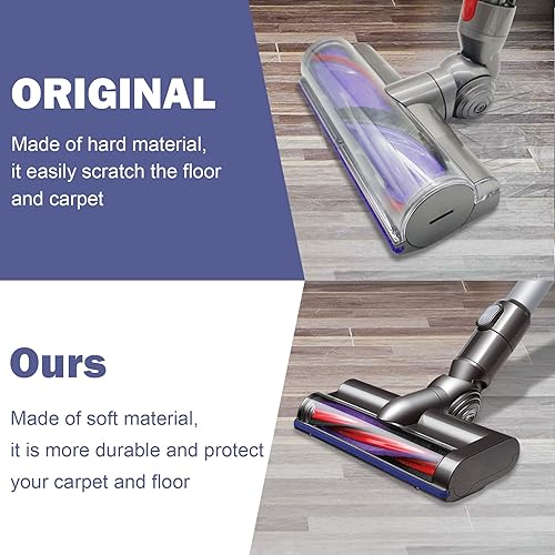 Miniatura 4 de Piezas de repuesto mejoradas de rueda V-Ball para Dyson V6 V7 V8 V10 V11 V12 V15 aspiradora 35W 50W cabezal limpiador de accionamiento directo,