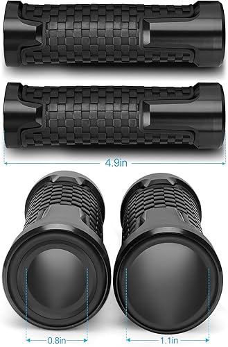 Miniatura 5 de Mocar - Agarraderas de manillar de motocicleta de 78 pulgadas con extremos de agarre para Yamaha YZF R1 R3 R6 R15 R25 R125 600R