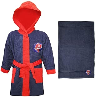 Accappatoio Bambino Hessense - Microspugna 100% Cotone, Con Cappuccio, Taglie 4-16 Anni - Foto 8