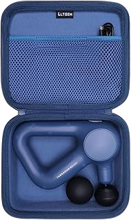 LTGEM Massage Case Compatible with TheraGun Relief Handheld Percussion Massage Gun/Neck/Back/Leg/Shoulder Massage Gun - Travel Protective Carrying Storage Bag, Blue(Case Only)