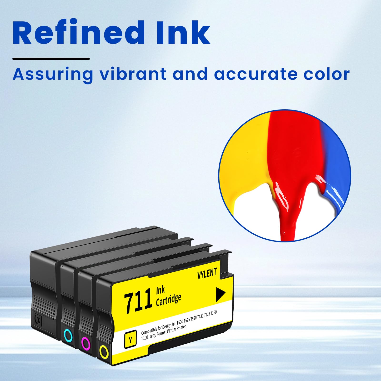 Amazon.com: 711 Ink Cartridge Bundle 711XL Ink CZ133A CZ130A
