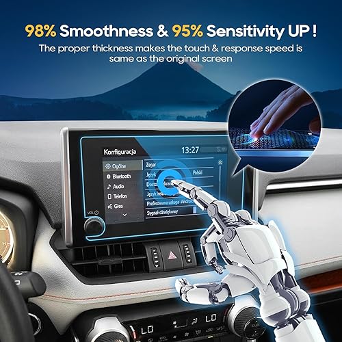 Vista 12 de LFOTPP Protector de pantalla F150 para 2015-2021 2022 2023 F*ord F 150 F150 F250 F350 F450 sync2 sync3 Coupé Hatchback 8 pulgadas navegación vidrio