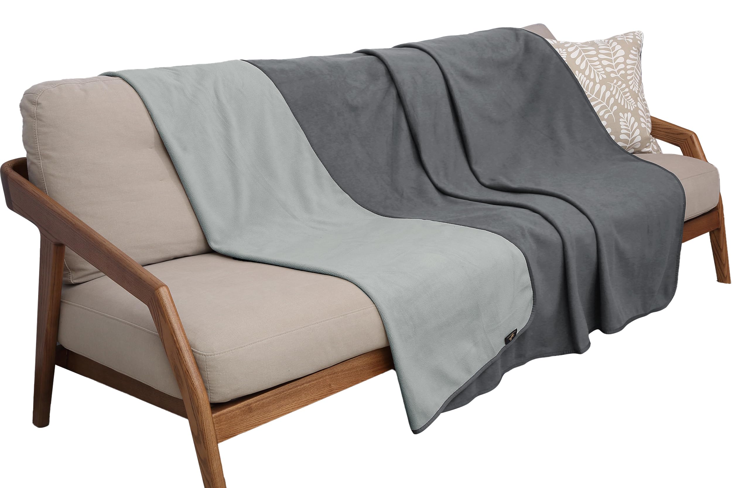 Catalonia Waterproof Blanket Light Gray Dark Gray