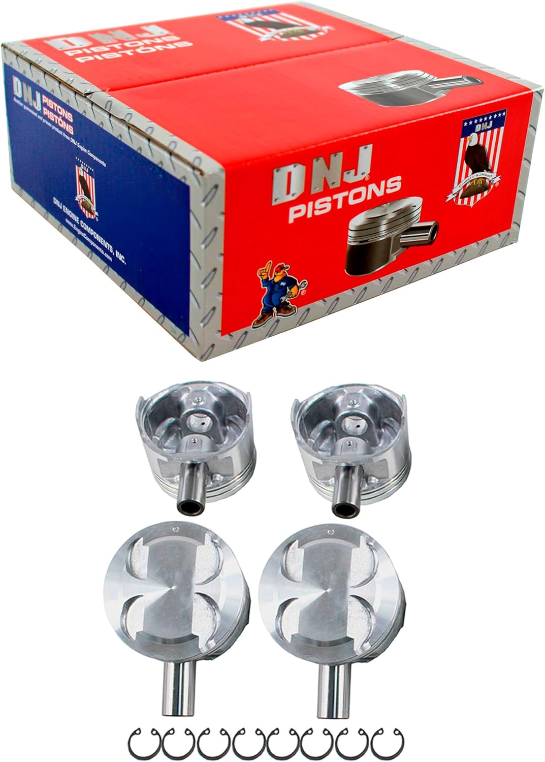 DNJ P430 Piston Set for 1999-2000 Miata 1.8L L4 16V DOHC 1839cc