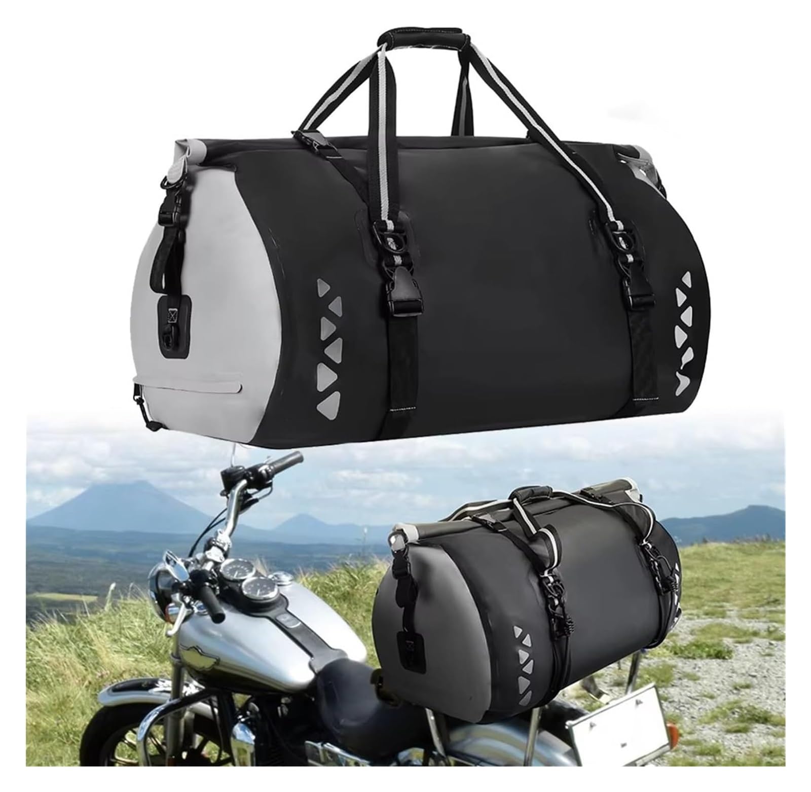 Moto Paraurti Borsa per R1250GS per R1200GS per LC per ADV per F800GS 80L Moto Turismo Impermeabile da Viaggio Bagaglio Sella Borsa