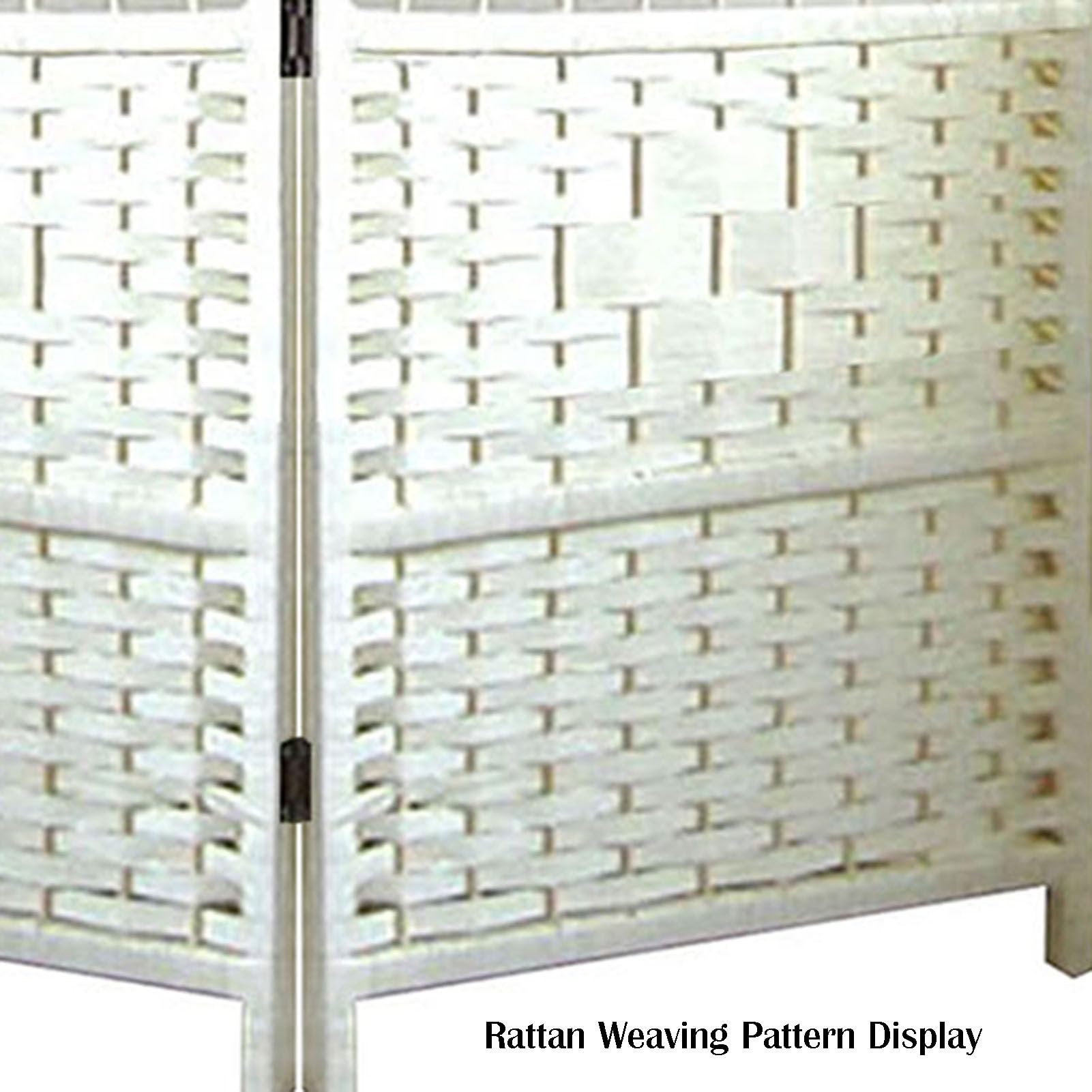 Krótki parawan do przebierania 4/5/6 paneli Wolnostojąca przegroda, przegroda do sypialni, parawan z rattanu(Light brown,80X40CM-4PCS)