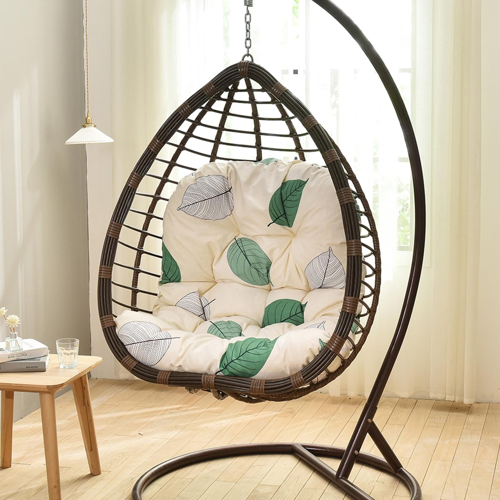 Chaise Suspendue Type œuf - Coussin pour hamac avec balançoire de Jardin