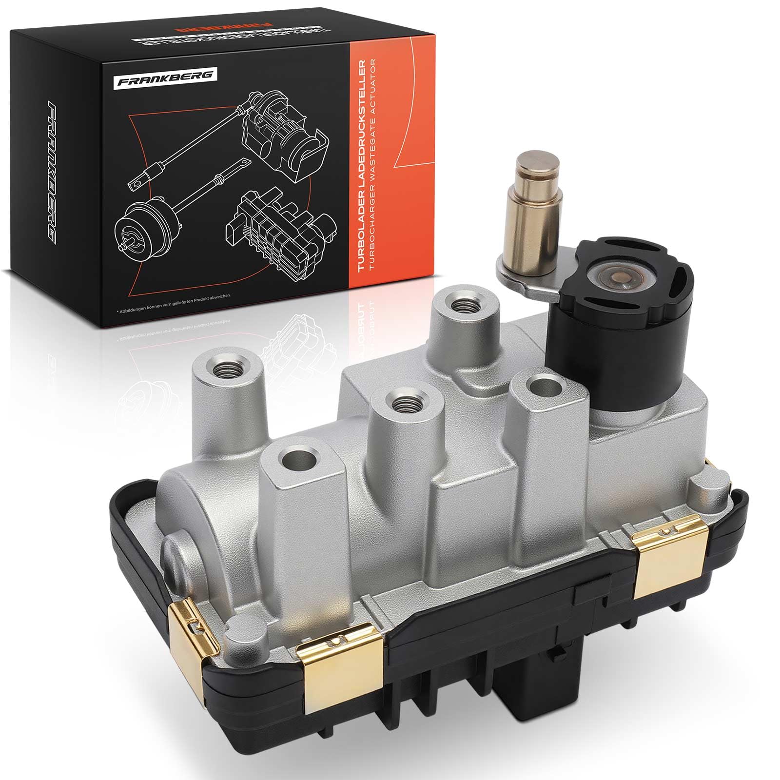 Frankberg Attuatore del turbocompressore 6NW010430-18 | 5 pin, elettronico, Diesel; Compatibile con: 2 Active Tourer Van F45, Serie 5 F10, 2 Active Tourer F45