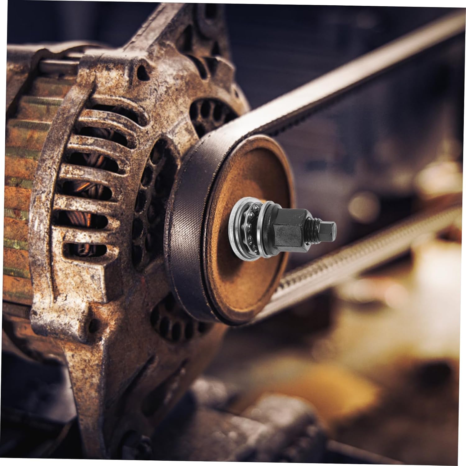 Alipis Harmonic Balancer Installer Tool for Crank Pulley, Metal