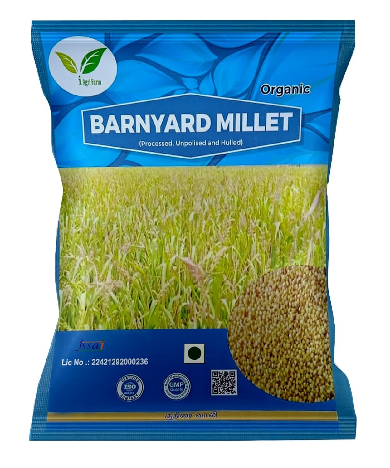 Iagrifarm Barnyard Millet 1 Kg Kuthiraivalli Odalu Jhangora