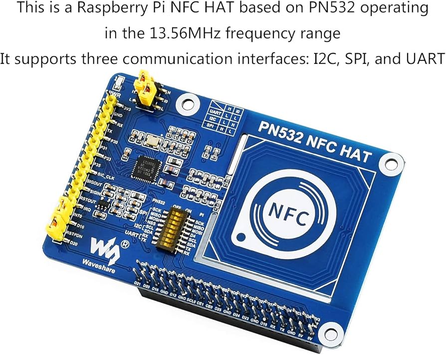 Amazon.com: PN532 NFC HAT for Raspberry Pi 4B/3B+/3B/2B/Zero/Zero