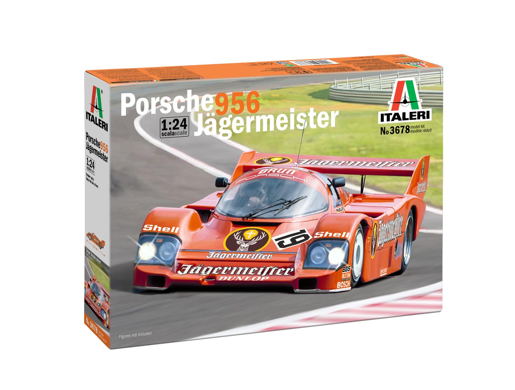 Italeri 3678 1:24 Porsche 956 Jägermeister - Auto Modellbausatz