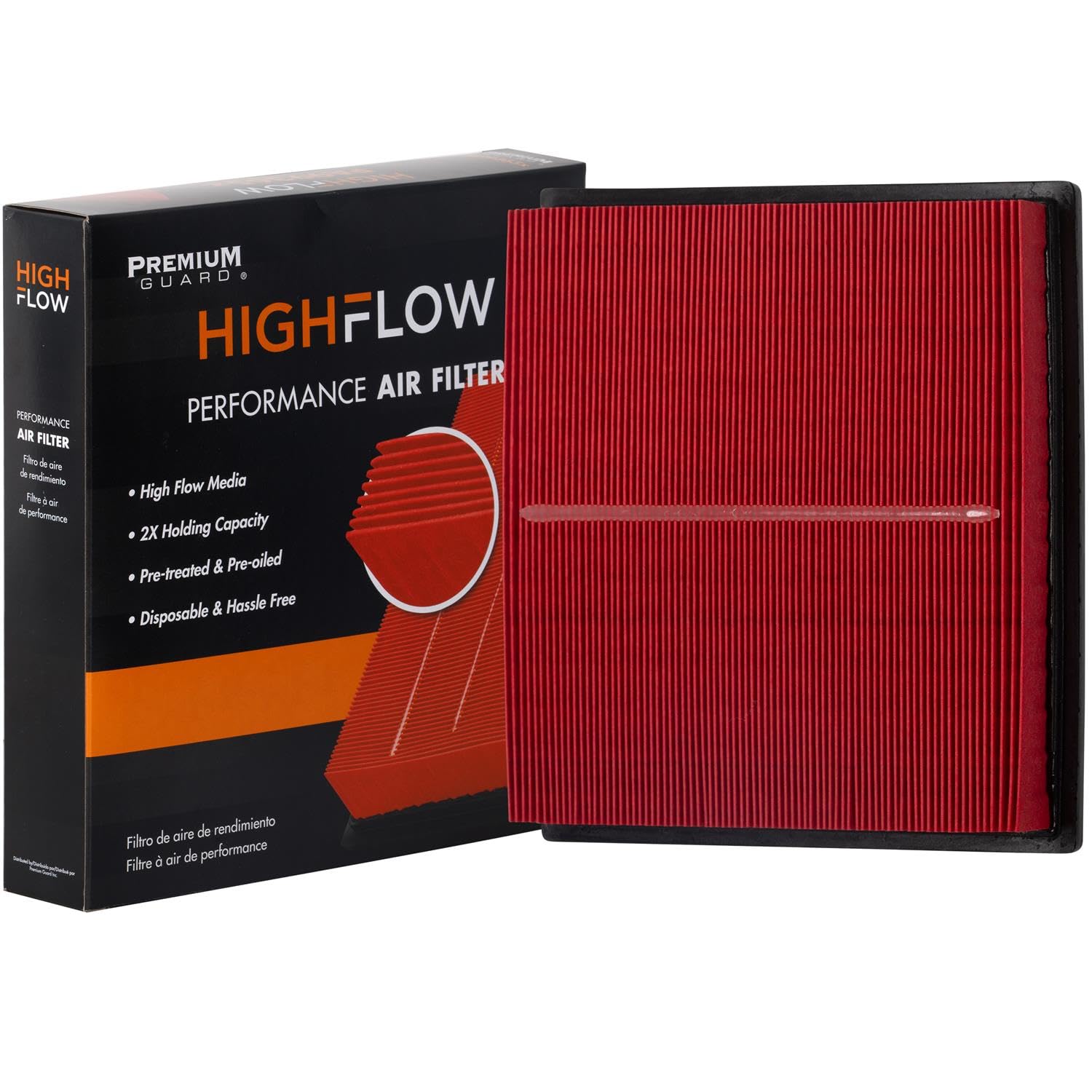 HIGHFLOW High Performance, Pre-Oiled Disposable Engine Air Filter PA99267X | Fits 2019-2025 Toyota RAV4, 2018-2024 Camry, 2019-2025 Lexus ES350, 2023-2025 RX350