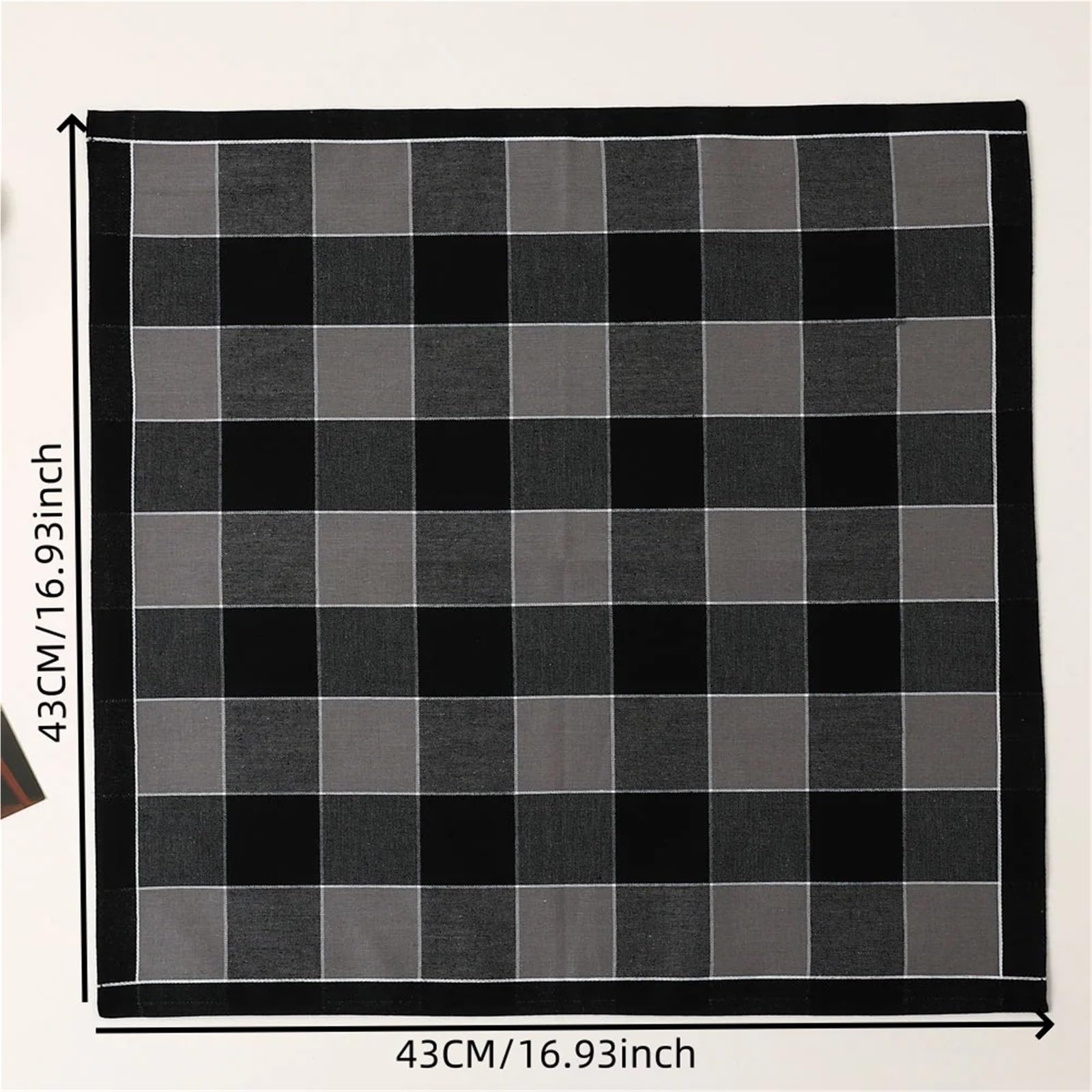 12 karierte Taschentücher aus reiner Baumwolle, 6,5 x 10 cm | Einstecktuch for Herren, Schweißtuch, Hochzeit
