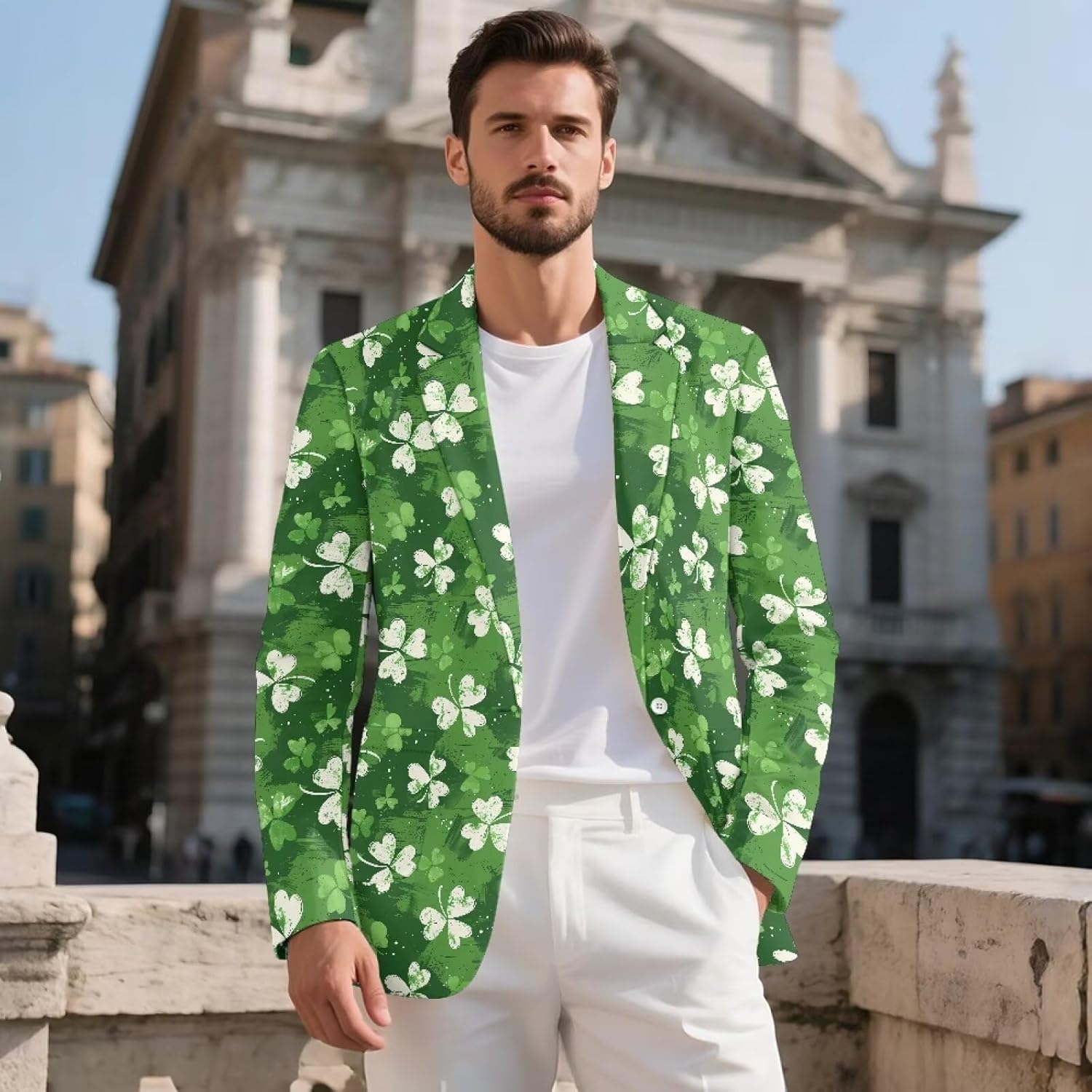 Men's Casual Blazers One Button Party Banquet Suits Breathable Inner Layer Wrinkle-Resistant Jacket Size S-5XL