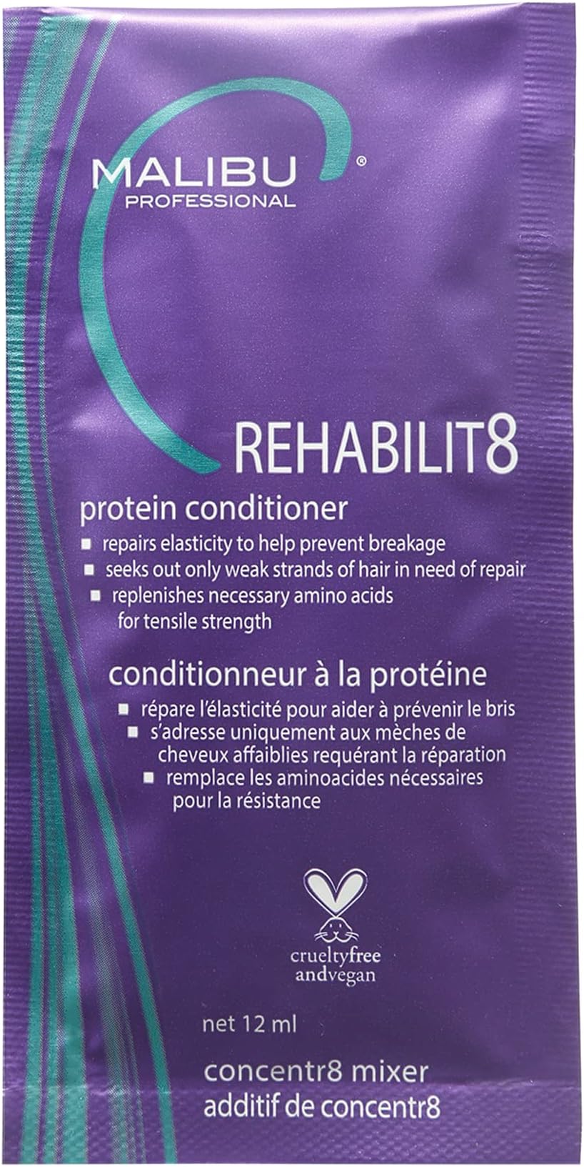 REHABILIT8 Smoothing Protein Conditioner - Replenishes Hair Protein & Amino Acids to Prevent Breakage - Hydrating Conditioner for Damaged Hair