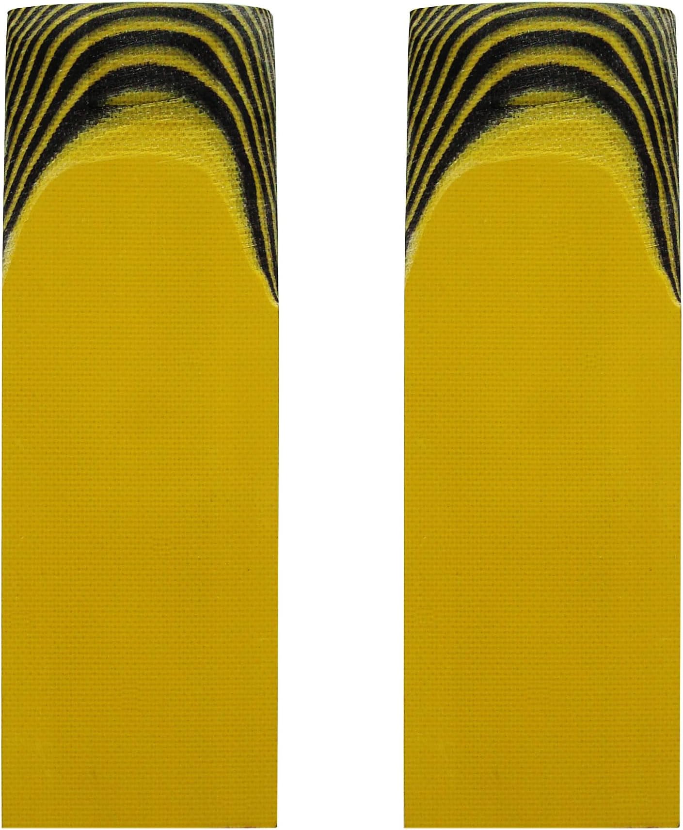 G10 Knife Handle Scales Slabs Custom DIY Tool Material for Knives Making Blanks Slabs Grips Material, Pack of 2 pcs (Yellow/Black)