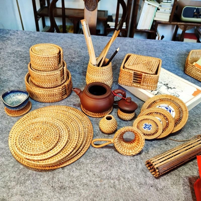 Sets de table tressés faciles à nettoyer pour protéger vos meubles