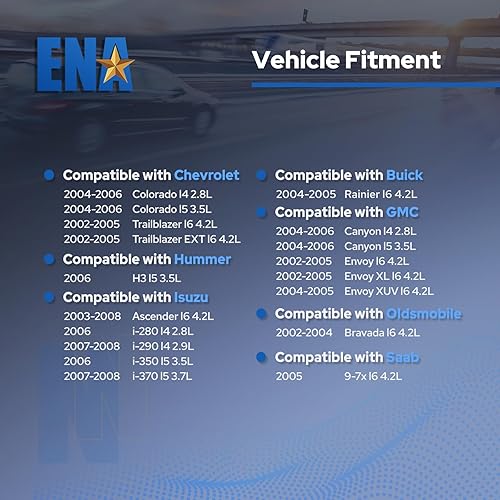 Miniatura 4 de ENA Juego de 4 bobinas de encendido compatibles con Chevy GMC Isuzu Hummer Saab Buick Trailblazer Envoy Rainer Colorado Canyon Ascender Bravada
