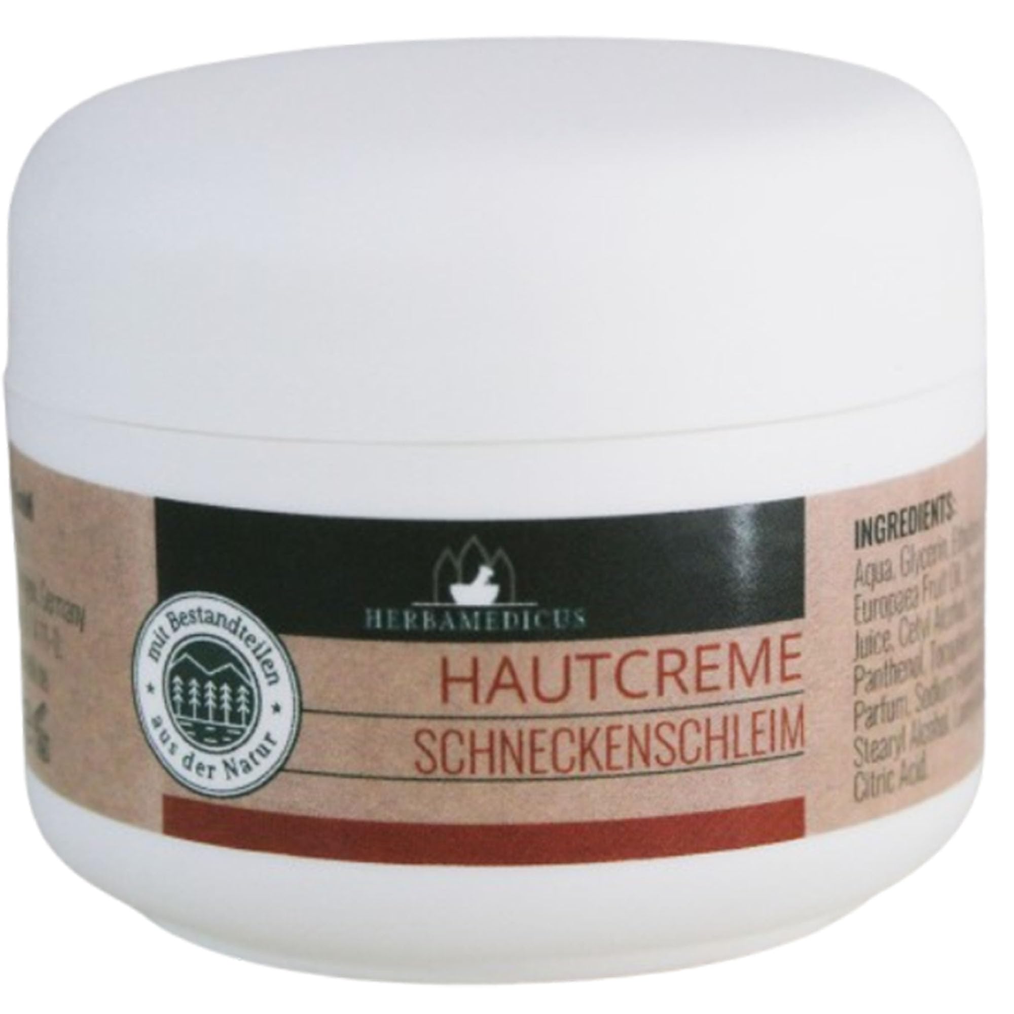 Schmees GmbH Hautcreme 12x Herbamedicus Schneckenschleim Hautcreme 50ml Tages- und Nachtpflege