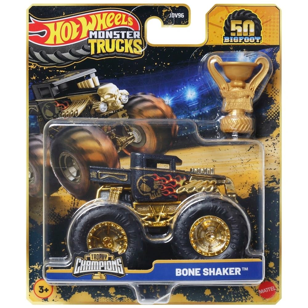Hot Wheels Monster Trucks Trophy Champions - Bone Shaker