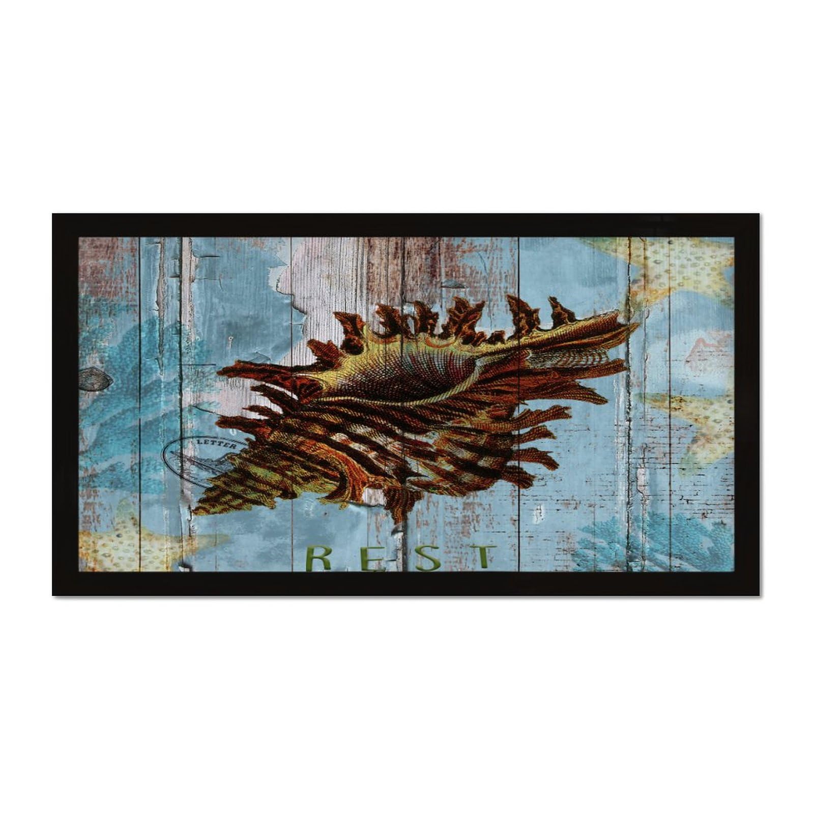 Panneaux tropicaux décoratifs bois style aquarelle chic