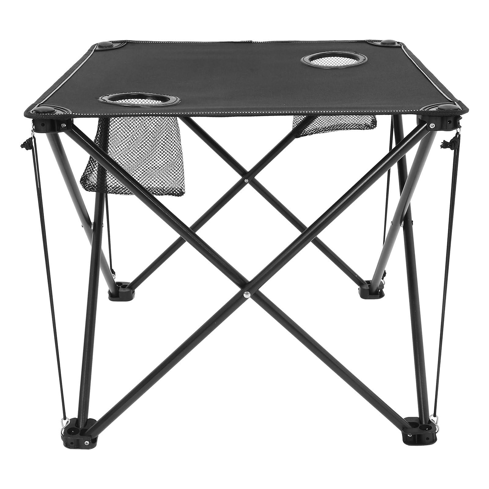 Table de camping avec deux porte-gobelets FUOYLOO pliante en tissu Oxford